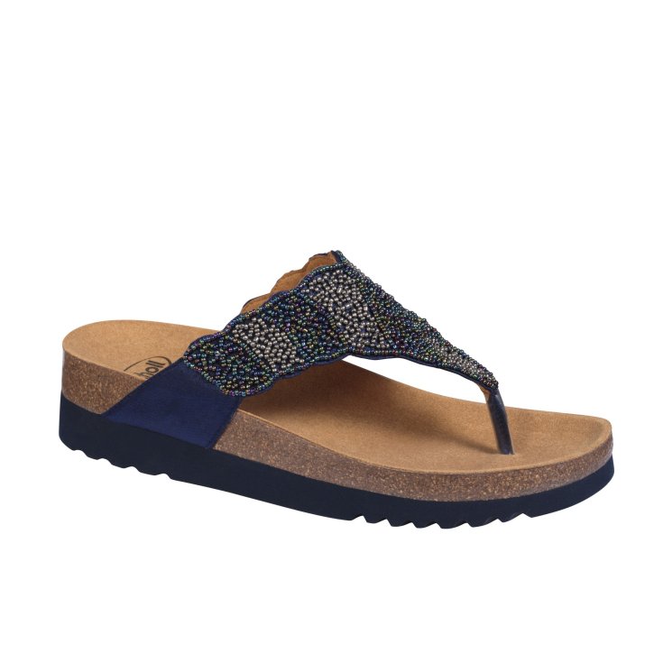 Tanisha Scholl&reg; Infradito Donna Bioprint&reg; Blu Misura 38