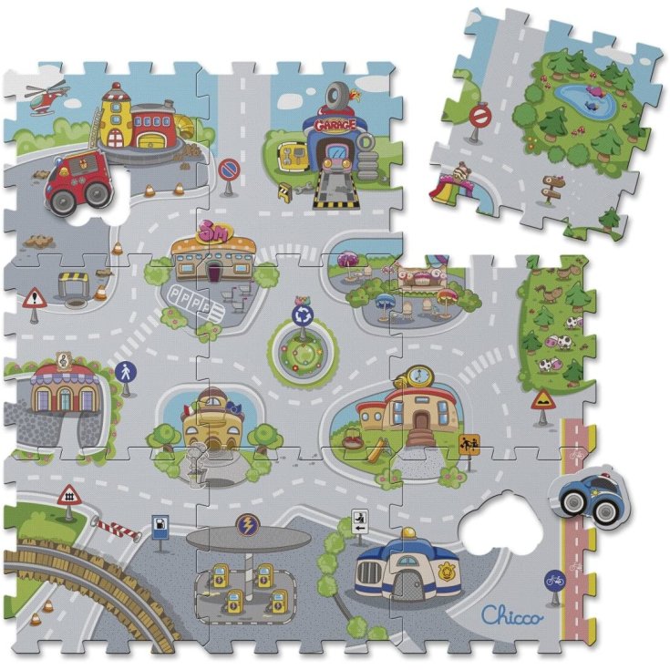 Tappeto Puzzle Citt&agrave; CHICCO 1-4 Anni