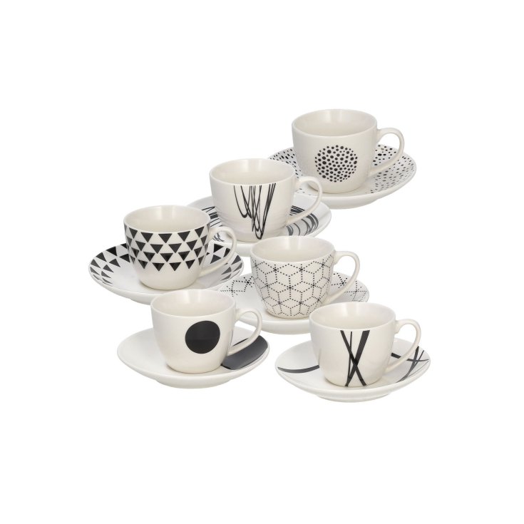 Set 6 Tazze Caff&egrave; Tognana Con Piattino