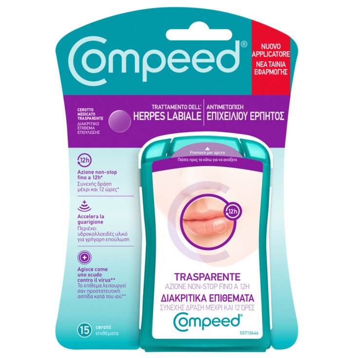 Trattamento Herpes Labiale Compeed&reg; 15 Cerottini