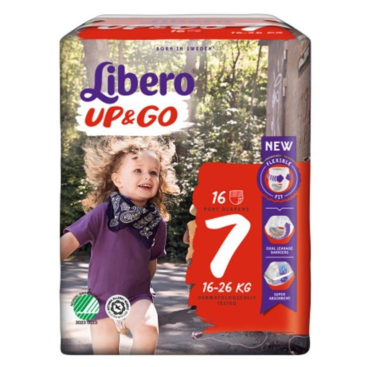 Up&Go Libero&reg; 16 Pannolini Per Bambini Taglia 7 16-26Kg