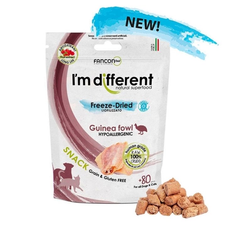 Snack Liofilizzato a Base di Carne Cruda di Faraona - 40 Gr. - 80 pezzi