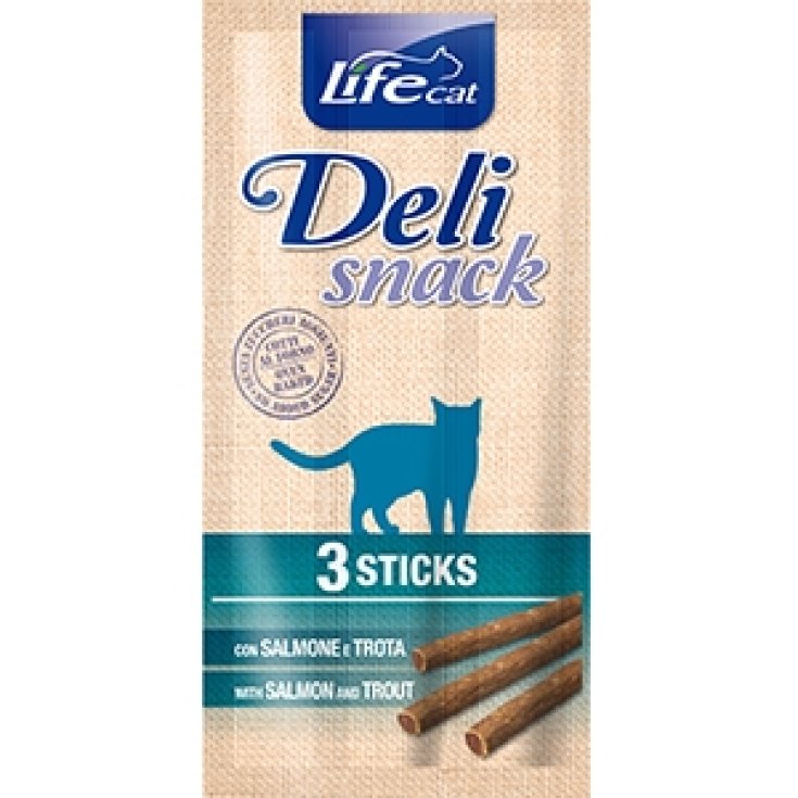 Life Cat Deli Snack Salmone e Trota - 3 Stick da 5GR