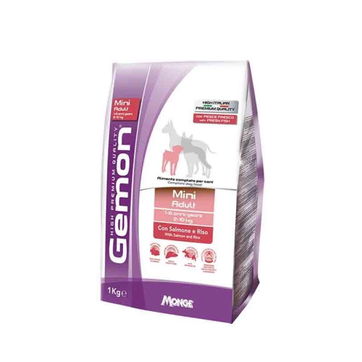 Gemon Dog Mini Adult con Salmone e Riso - 3KG