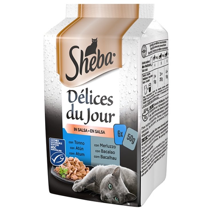 D&eacute;lices Du Jour con Tonno e Merluzzo in Salsa - 6Xda 50Gr.