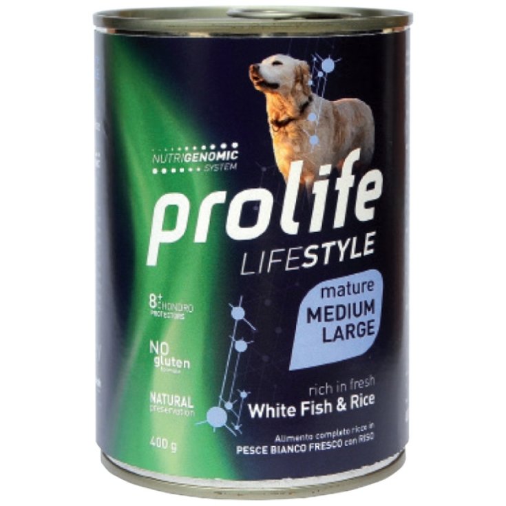 Life Style Mature Medium/Large White Fish & Rice - 400GR