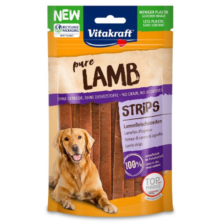Dog Snack Pure Lamb Strisce di Carne di Agnello - 80GR