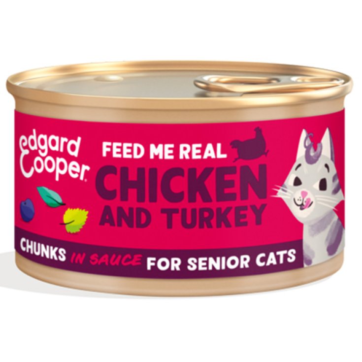 Cat Senior Chunks Pollo e Tacchino Bocconcini in Salsa - 85GR