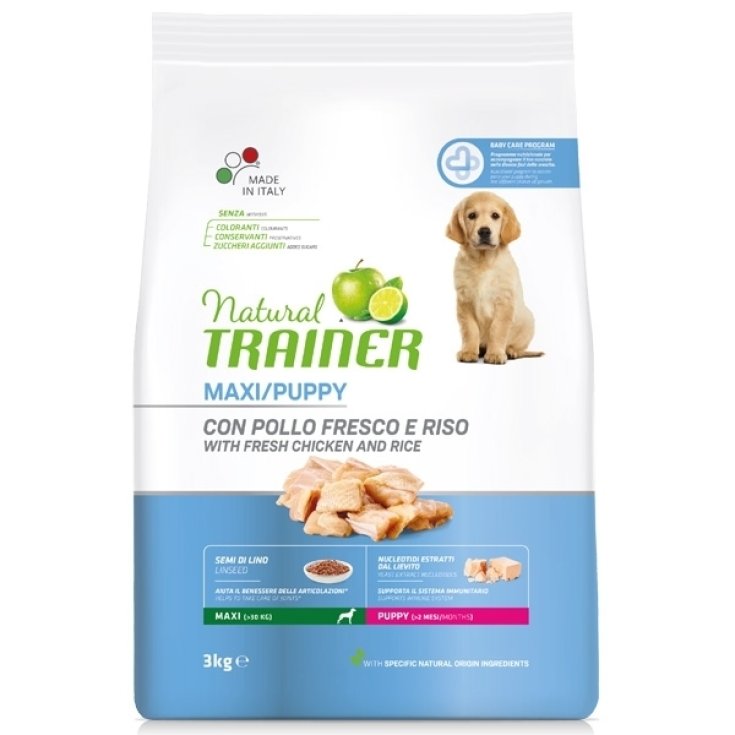 Natural Puppy Maxi con Pollo Fresco e Riso - 12KG