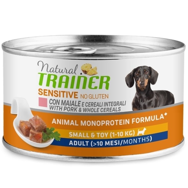 Natural Sensitive No Gluten Small & Toy Adult con Maiale e Cereali Integrali - 150GR