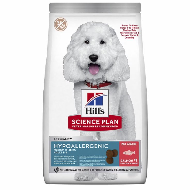 Science Plan Hypoallergenic Adult Medium al Salmone - 12KG