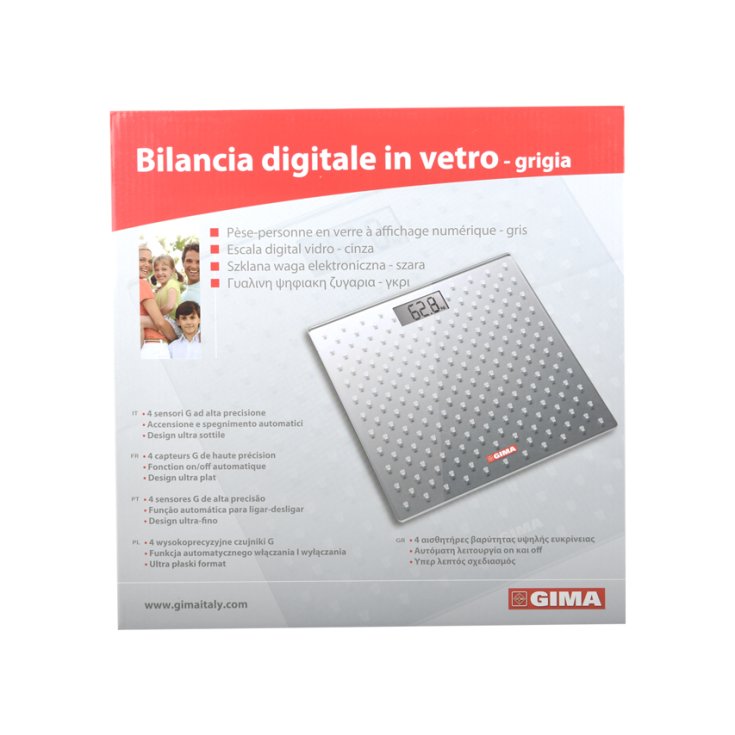 BILANCIA DIGITALE VETRO GRIGIA