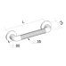 MANIGLIONE FISSO PLASTICA 30CM