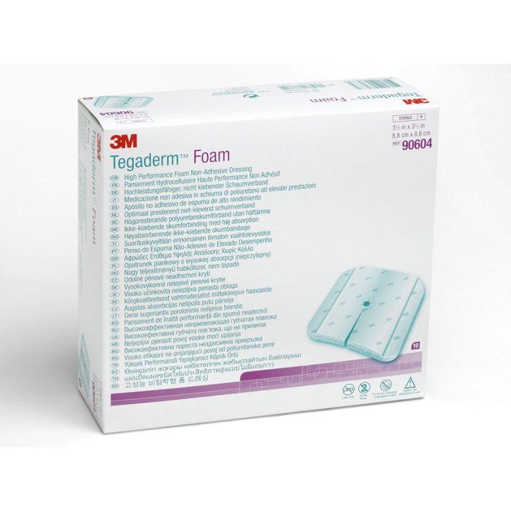 TEGADERM 3M FOAM 9X9CM ADESIVO