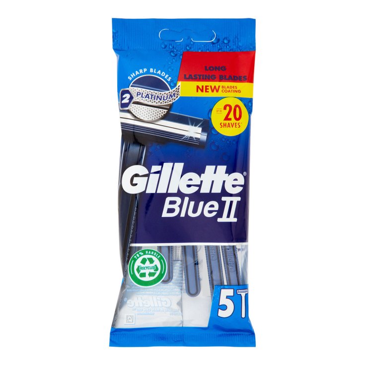 GILLETTE&reg; RASOIO BILAMA BLU II X5