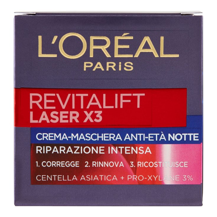 Revitalift Laser X3 Crema Viso Notte Antirughe L'OREAL 50ml