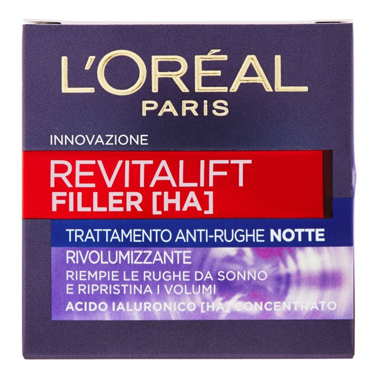 Revitalift Filler [+ Acido Ialuronico]&nbsp;Crema Viso Notte Antirughe Rivolumizzante L'OREAL 50ml