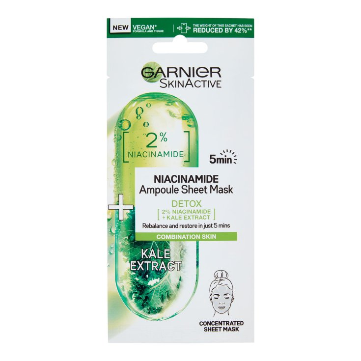 Maschera in Tessuto Ampolla Detox Purificante Garnier 1 Pezzo