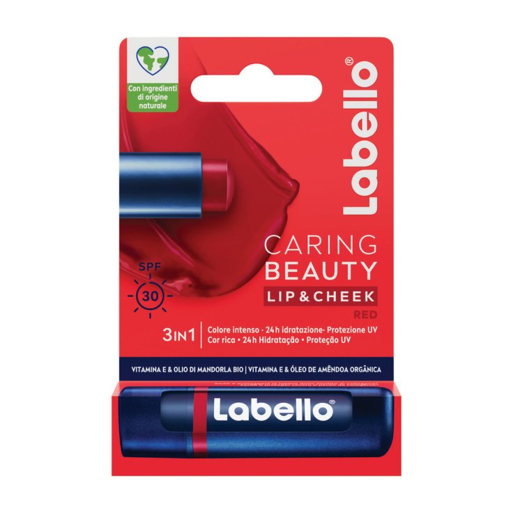 Caring&nbsp;Beauty&nbsp;Red Labbra e Guance Labello 4,8g