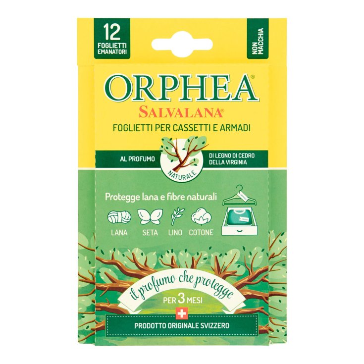 Foglietti al Profumo di Legno di Cedro della Virginia Orphea 12 Foglietti Emanatori