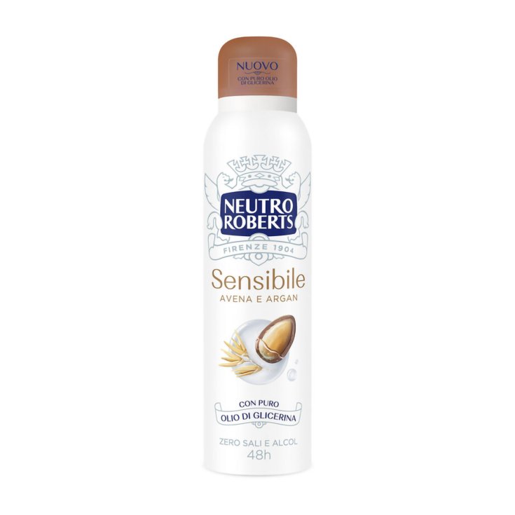 Deo Spray Pelle Sensibile&nbsp;Avena e Argan&nbsp;Neutro Roberts 150ml