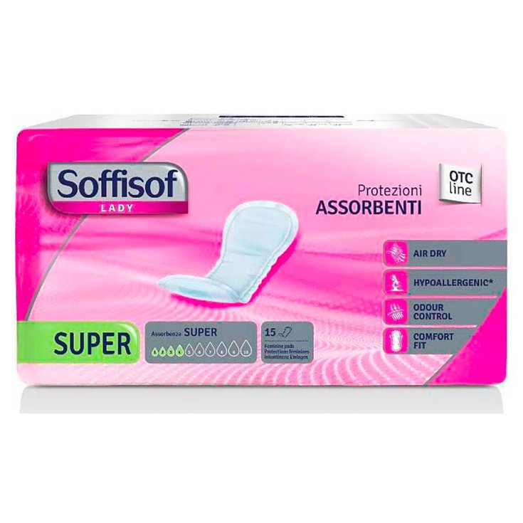 Protezioni Assorbenti Lady Air Dry Super&nbsp;Soffisof 15 Pezzi