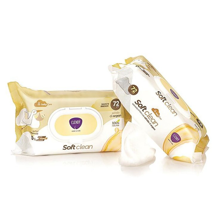 SoftClean Salviette con Olio di Argan Clendy&reg; 72 Salviette