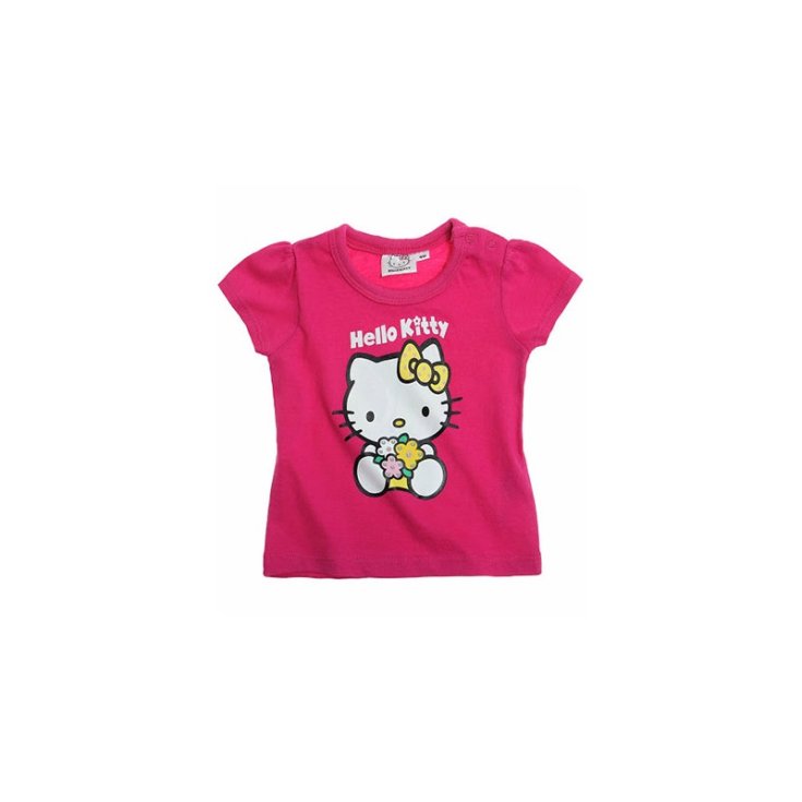 T-shirt maglia maglietta bimba neonata Hello Kitty fucsia 12 m