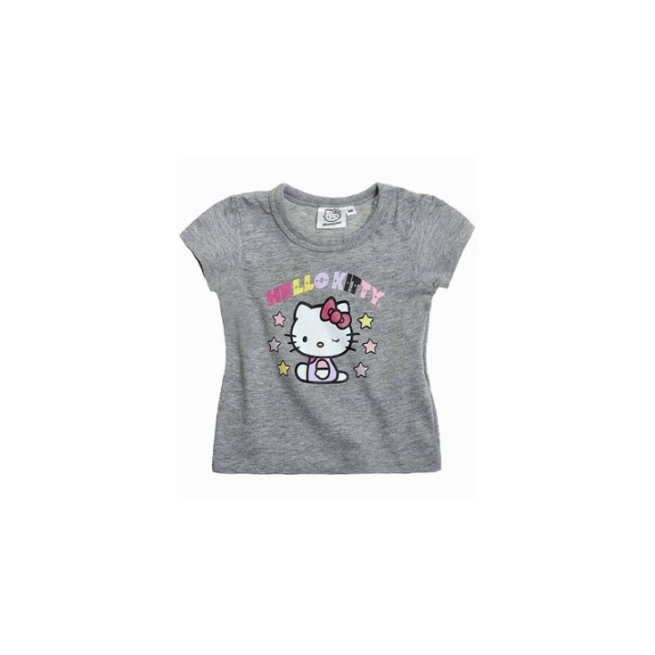 T-shirt maglia maglietta bimba neonata Hello Kitty grigio 6 m