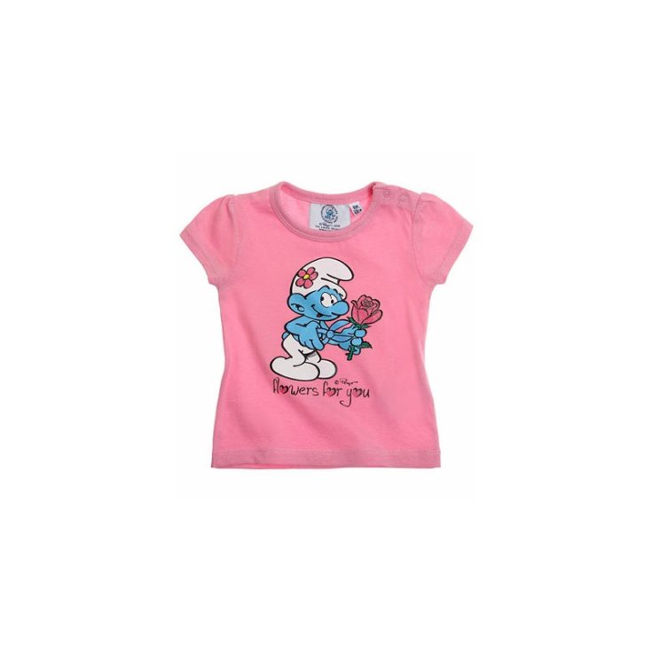 T-shirt maglia maglietta bimba neonato The Smurfs Puffo 6 m
