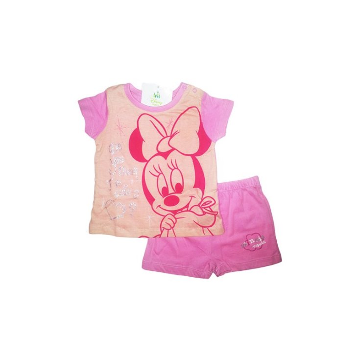 Pigiama maglia maglietta pantaloncino bimba neonato Disney baby Minnie  18 m