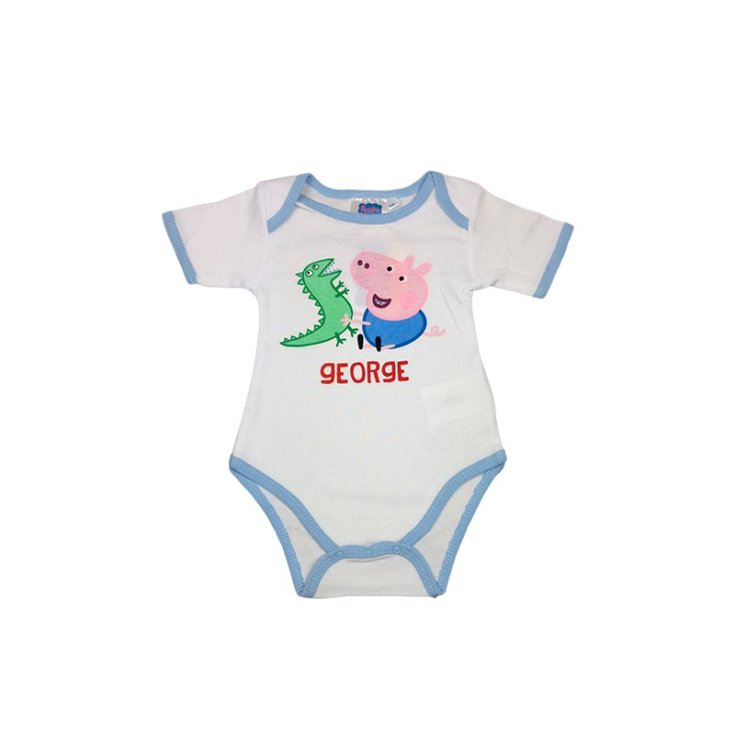 Body bodino intimo bimbo neonato mezza manica Peppa Pig - George  6 m