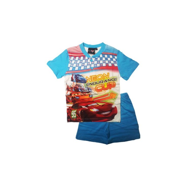 Pigiama maglia maglietta pantaloncino bimbo  bambino Disney Cars  4A