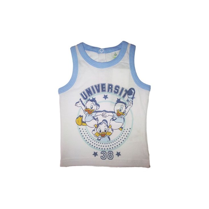 T-shirt maglia maglietta senza manica bimbo neonato Disney baby Qui Quo Qua 18 m