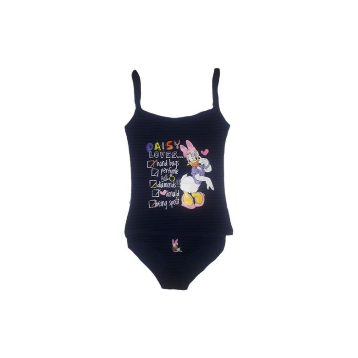 Completo set 2pz canotta e slip intimo bimba bambina Disney  Paperina blu M