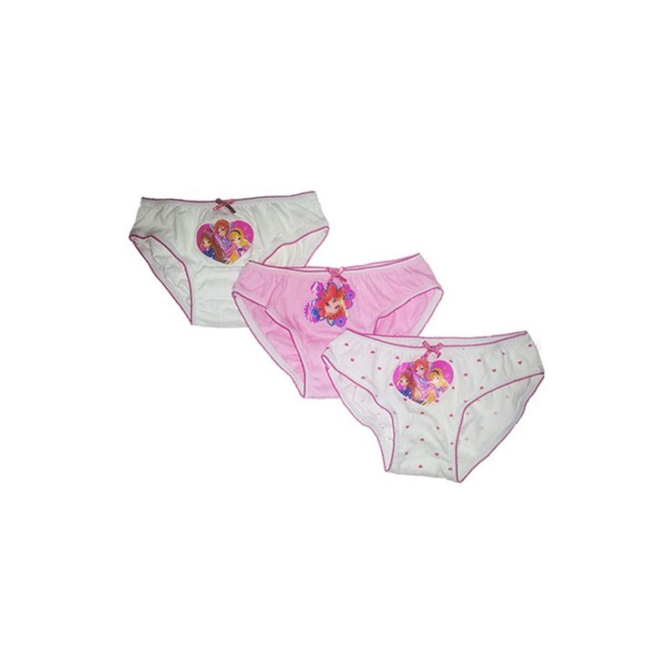 Tris slip mutandina bimba bambina Disney  Winx 4-5 anni