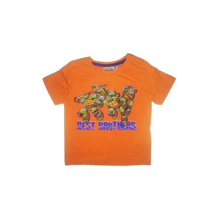 T-shirt maglia maglietta bimbo bambino Tartarughe Ninja arancio 6A