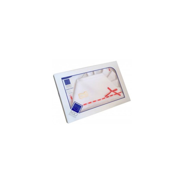 Completo culla carrozzina Mio Piccolo bimbo neonato lenzuolo aida fascia rosso TU