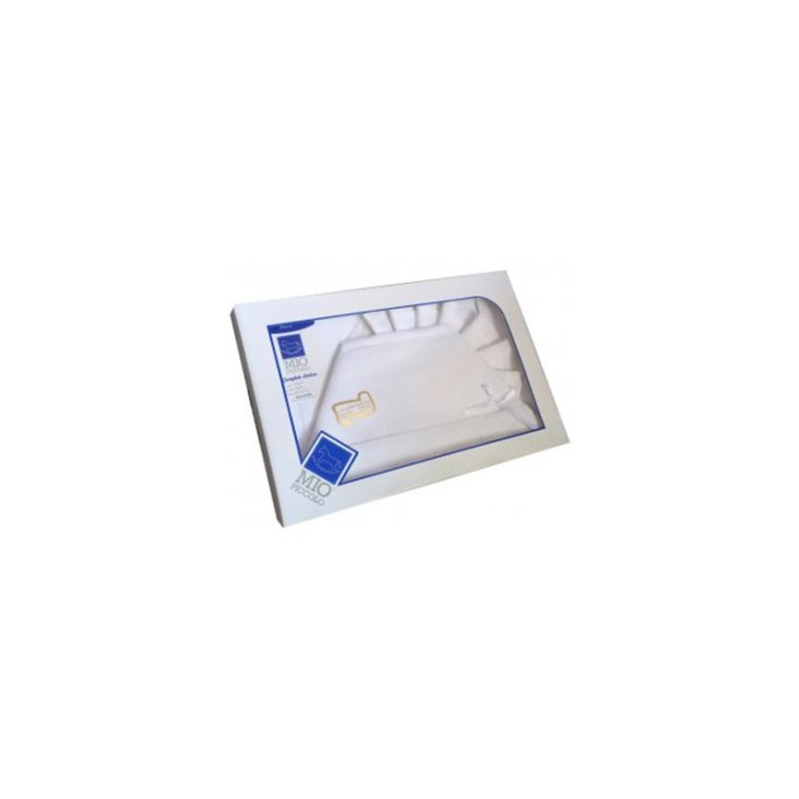 Completo lettino culla Mio Piccolo bimba bimbo neonato lenzuolo aida bianco TU