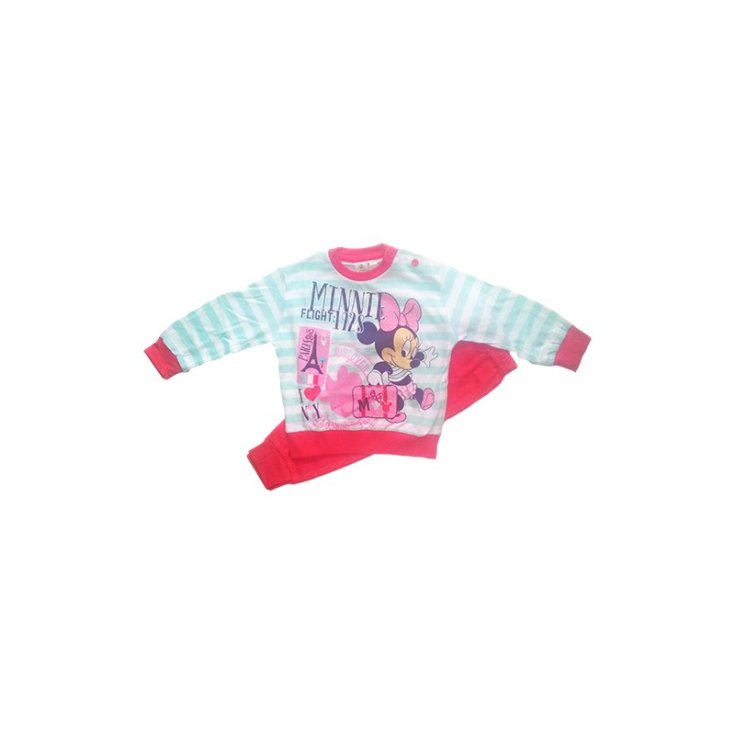 Pigiama maglia maglietta pantalone bimba neonato Disney baby Minnie fragola 18 m