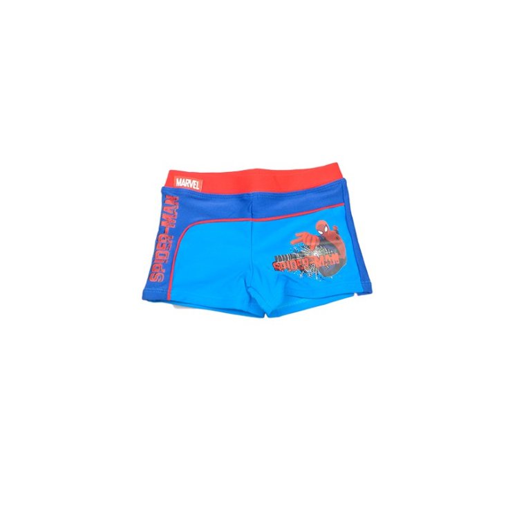 Costumino costume da bagno boxer bimbo Spiderman azzurro 7-8A