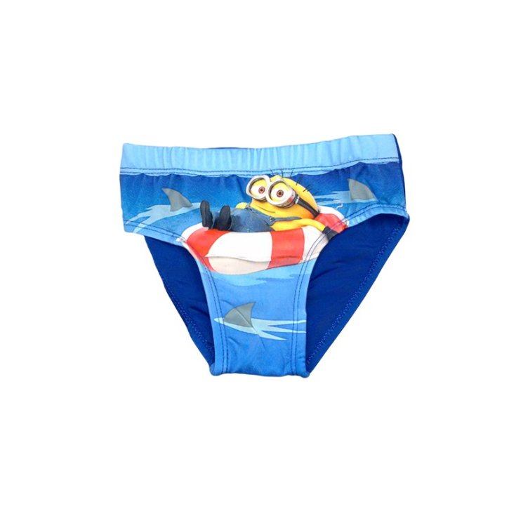 Costumino costume da bagno slip bimbo bambino Minions azzurro 8A