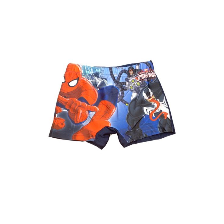 Costumino costume da bagno boxer bimbo bambino uomo ragno Spiderman blu 3A
