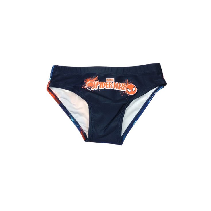 Costumino costume da bagno slip bimbo bambino uomo ragno Spiderman blu 3A