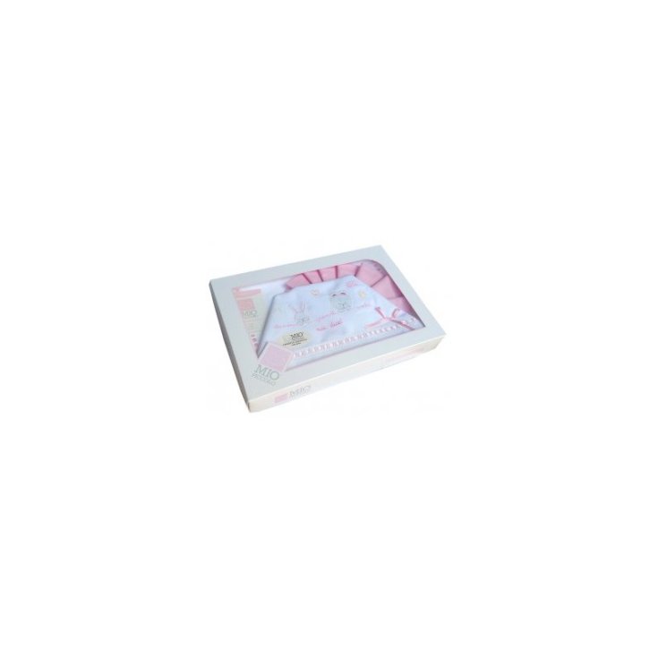 Completo lettino culla Mio Piccolo bimba bimbo neonato lenzuolo ricamo coniglietti rosa TU