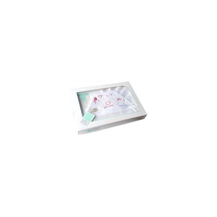 Completo culla lettino Mio Piccolo bimbo neonato lenzuolo ricamo orsetti bianco rosso TU