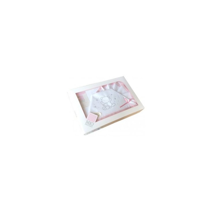 Completo lettino culla Mio Piccolo bimba neonato lenzuolo ricamo strass orsetti rosa TU