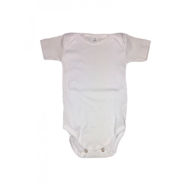 Body bodino intimo neonato bimbo bimba mezza manica Rapife bianco 9 m
