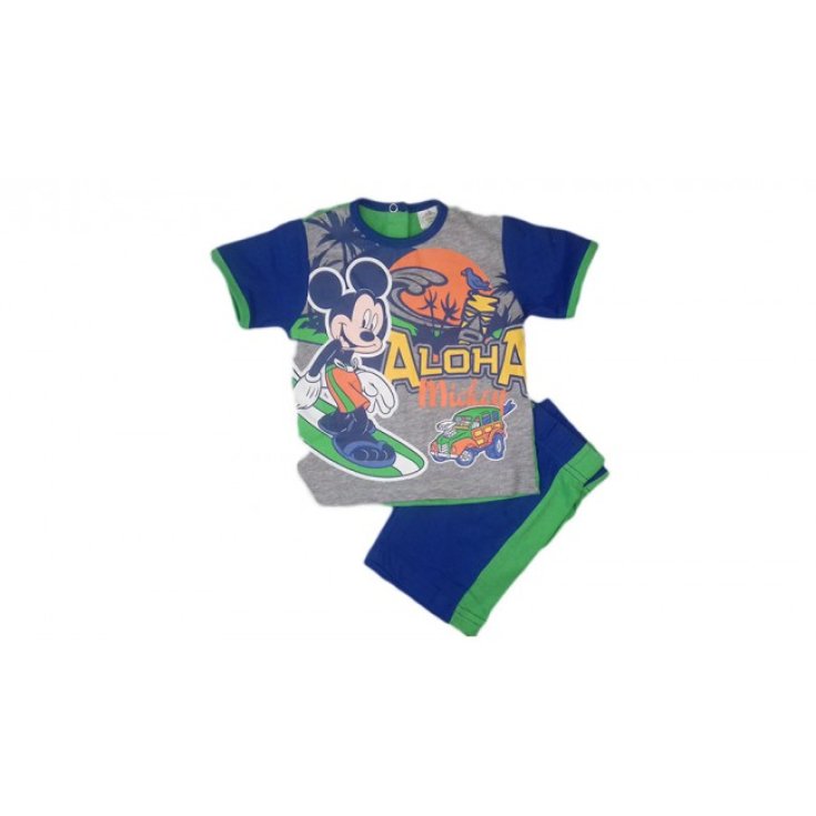Completo 2pz cotone bimbo neonato Disney baby Mickey 18 m