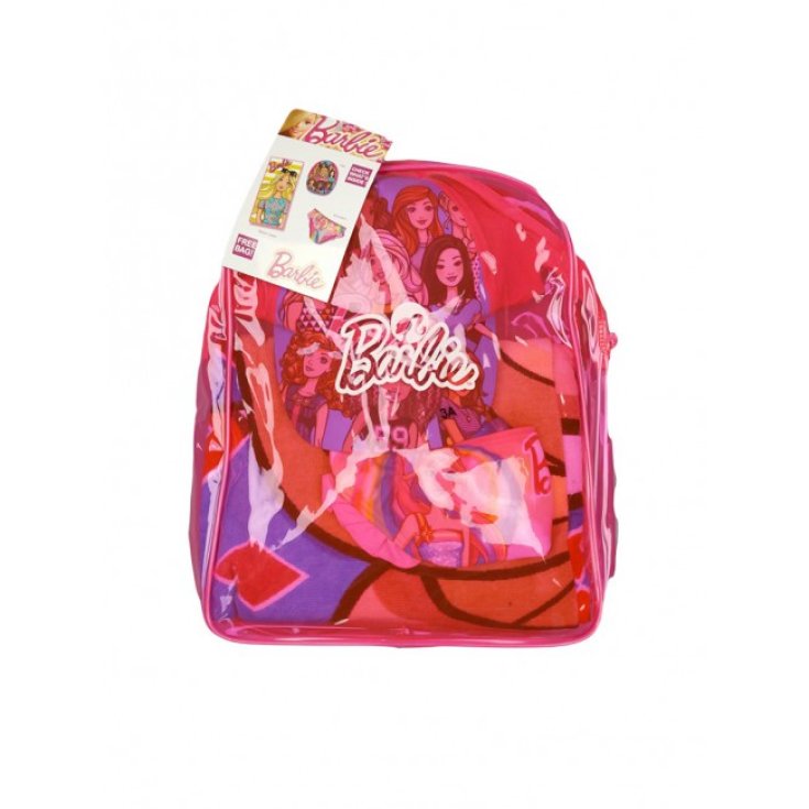 Set mare zaino telo cappello costumino slip costume da bagno bimba bambina Barbie 3A